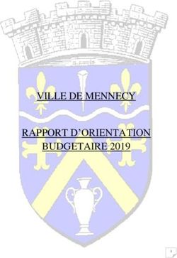VILLE DE MENNECY RAPPORT D'ORIENTATION BUDGETAIRE 2019