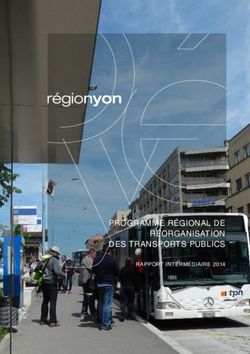 PROGRAMME RÉGIONAL DE RÉORGANISATION DES TRANSPORTS PUBLICS - RAPPORT INTERMÉDIAIRE 2014