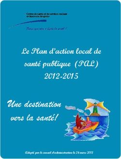 Une destination vers la santé! - Le Plan d'action local de santé publique (PAL) 2012-2015