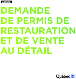 DemanDe De permis De restauration et De vente au Détail - aiDe-mémoire