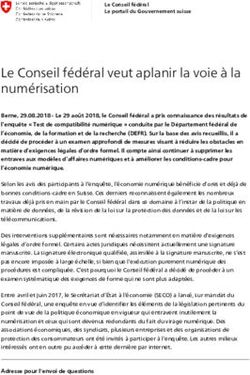 Le Conseil fédéral veut aplanir la voie à la numérisation