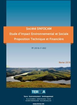 Société SINFOCAM Etude d'Impact Environnemental et Sociale Proposition Technique et Financière - PF 2016-F-002 février 2016 - PPECF