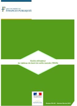 Guide utilisateur du tableau de bord de veille sociale (TBVS) - Projet V1 (septembre 2017) Bureau RH-2C - Version février 2018