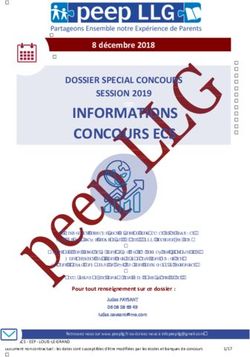 INFORMATIONS CONCOURS ECS - DOSSIER SPECIAL CONCOURS SESSION 2019 - PEEP LLG