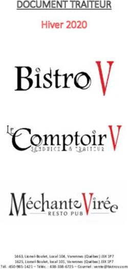 DOCUMENT TRAITEUR Hiver 2020 - Le Comptoir V