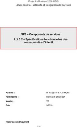 SP3 - Composants de services Lot 3.2 - Spécifications fonctionnelles des