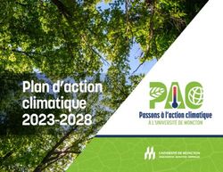 Plan d'action climatique 2023-2028 - Universit&eacute; de Moncton