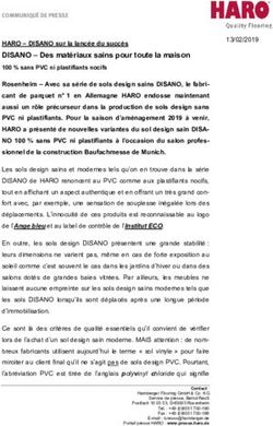 DISANO - Des matériaux sains pour toute la maison - Haro