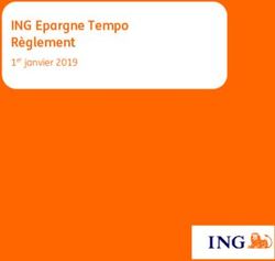 ING Epargne Tempo Règlement - 1er janvier 2019 - ING Belgium