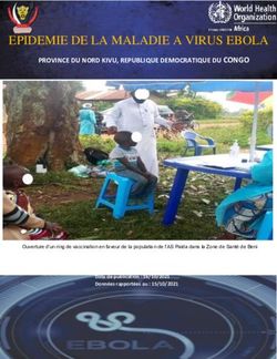 EPIDEMIE DE LA MALADIE A VIRUS EBOLA - PROVINCE DU NORD KIVU, REPUBLIQUE DEMOCRATIQUE DU CONGO - ReliefWeb