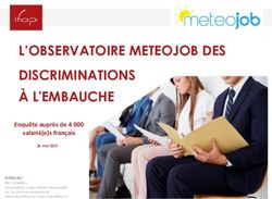 &Agrave; L'EMBAUCHE L'OBSERVATOIRE METEOJOB DES DISCRIMINATIONS - IFOP